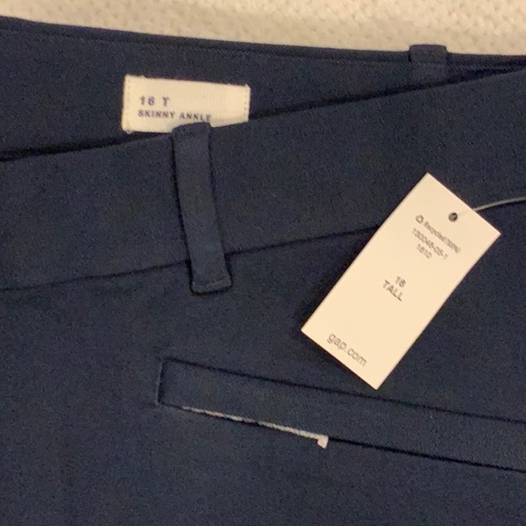 GAP navy blue skinny ankle pants with stretch. 16 Tall - Picture 3 of 3